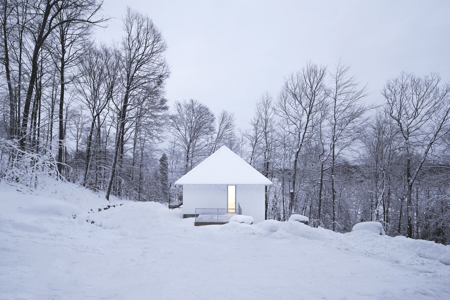 Посеред царства гір: фото самотнього будиночка, який збудували над урвищем в Канаді