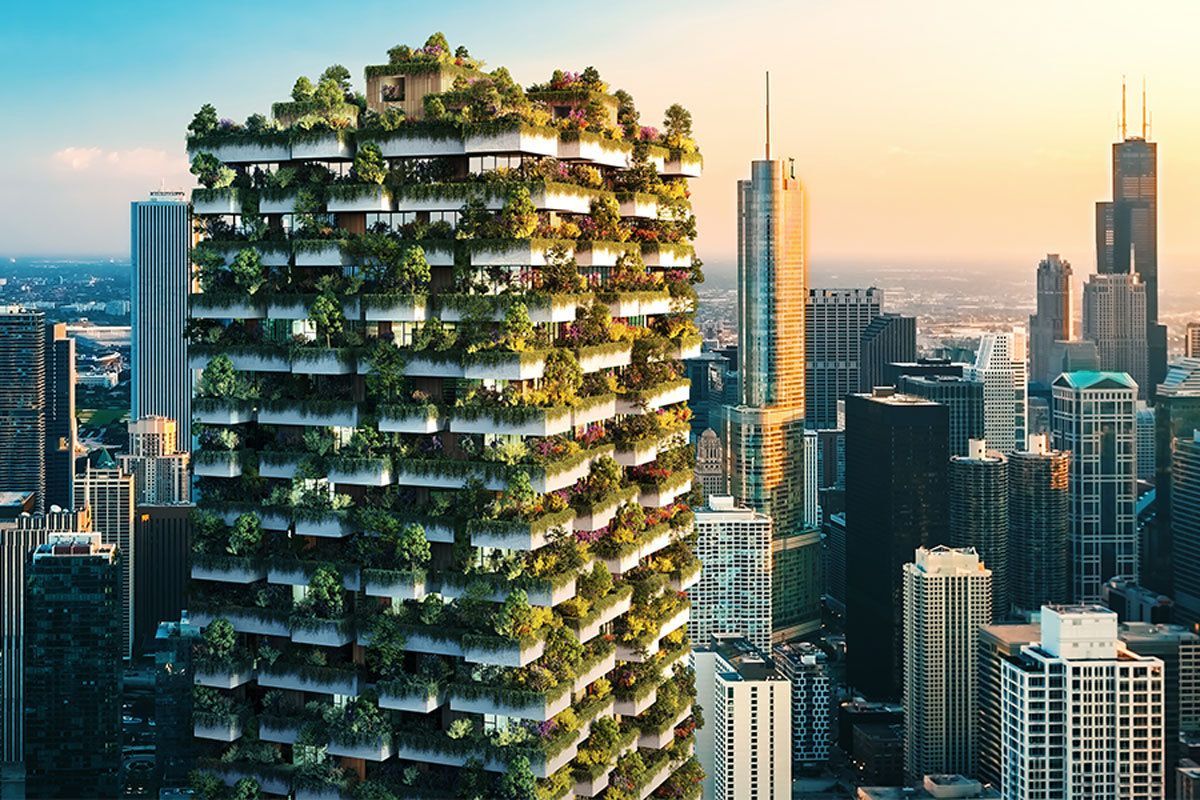 Самая высокая живая стена в США: в центре Далласа высадят 40 тысяч растений на балконах офиса