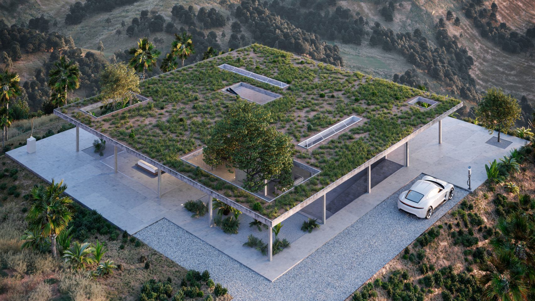 Зелена зона на даху – як виглядає будинок в Голлівуді: фото