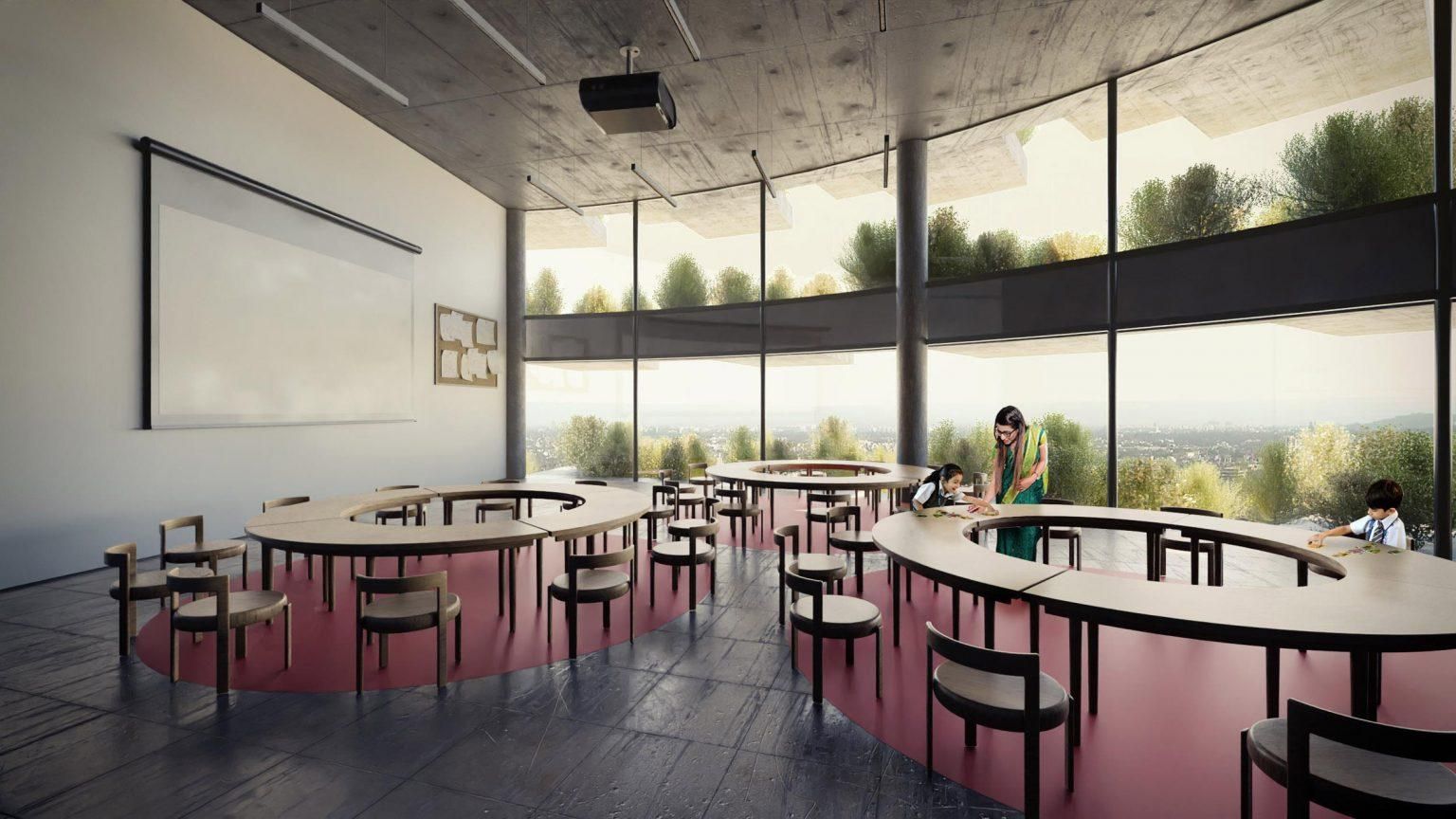 Бесконечность не предел: огромная экологическая школа из Индии с велодорожкой на крыше – фото Бесконечность не предел: огромная экологическая школа из Индии с велодорожкой на крыше – фото