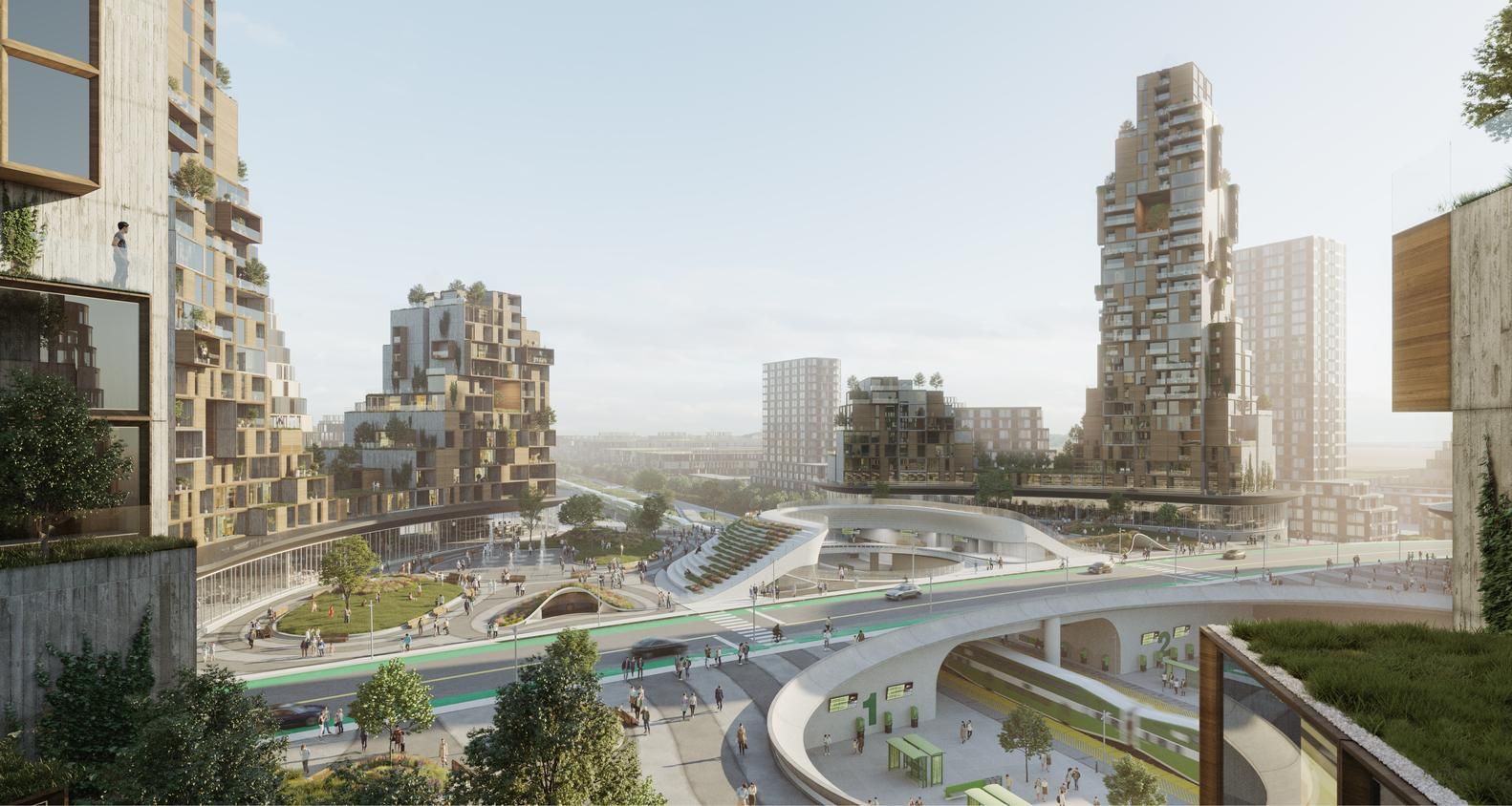 В Канаді побудують "місто майбутнього" з вокзалом у центрі: концепція та фото 