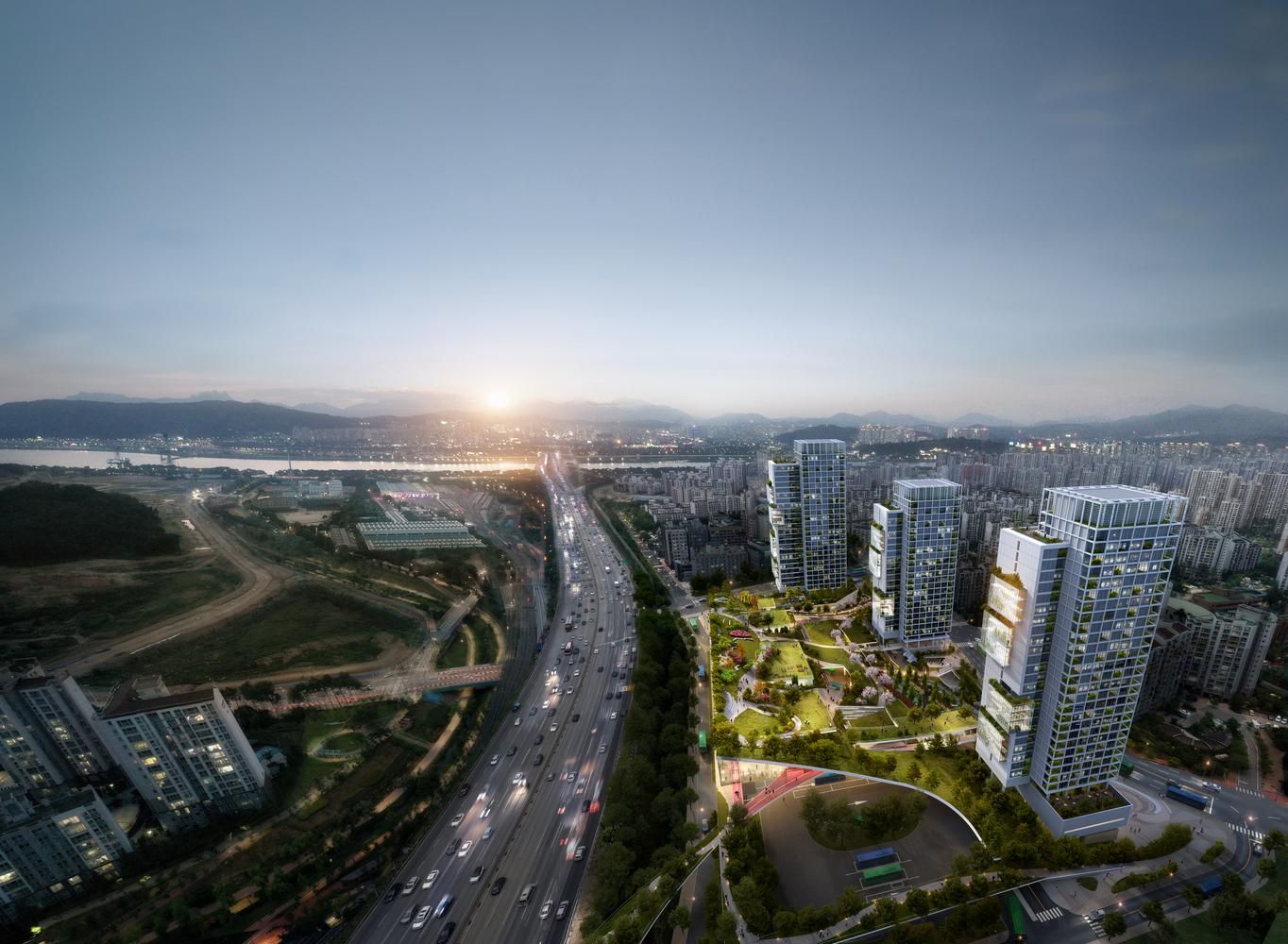 Большая стройка: в Сеуле выделили три проекта современных самодостаточных многоэтажек – фото Большая стройка: в Сеуле выделили три проекта современных самодостаточных многоэтажек – фото