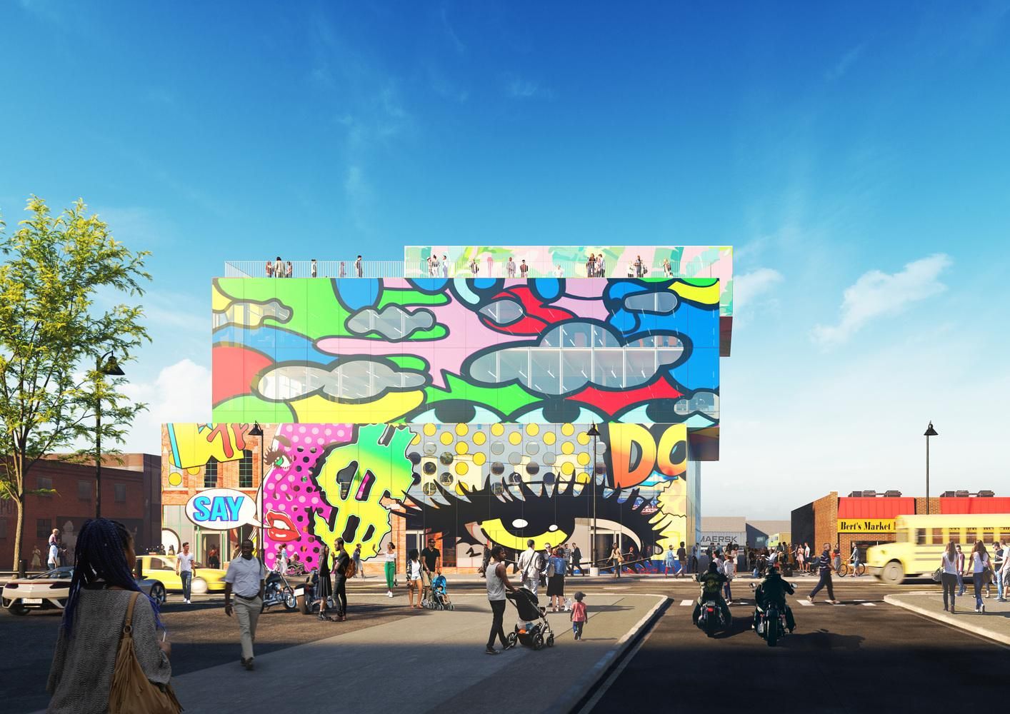 В стиле Берлина: проект и фото нестандартного офисного здания в Детройте