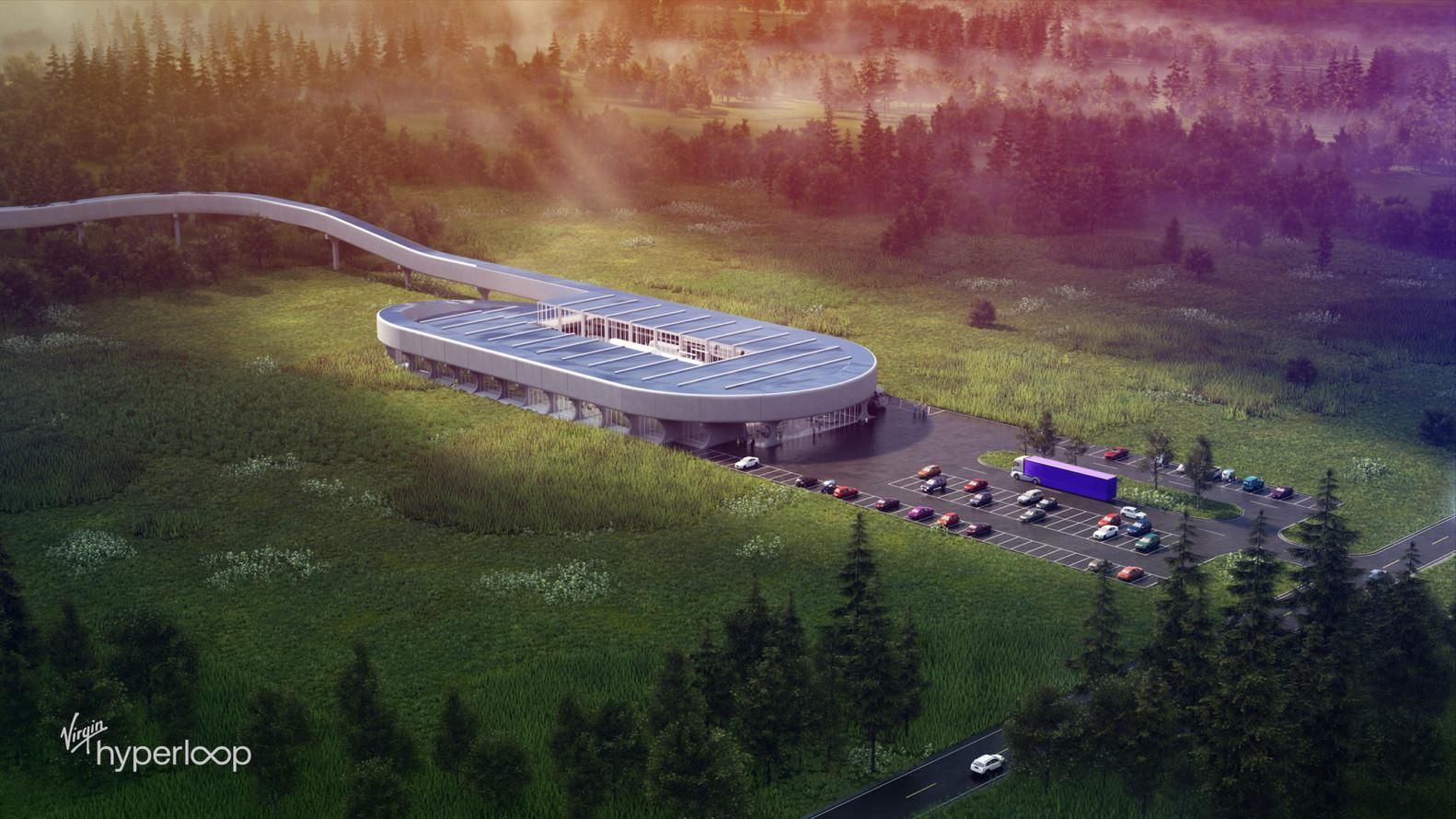 В США построят тестовую станцию Hyperloop: фото фантастического проекта