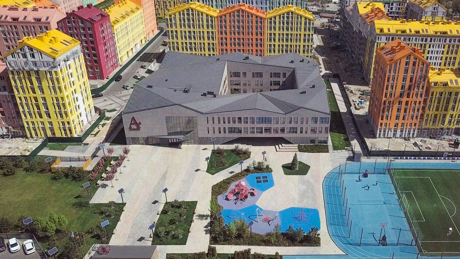 Вам захочеться тут вчитись: в Києві побудували екологічну гімназію на 600 дітей – фото 