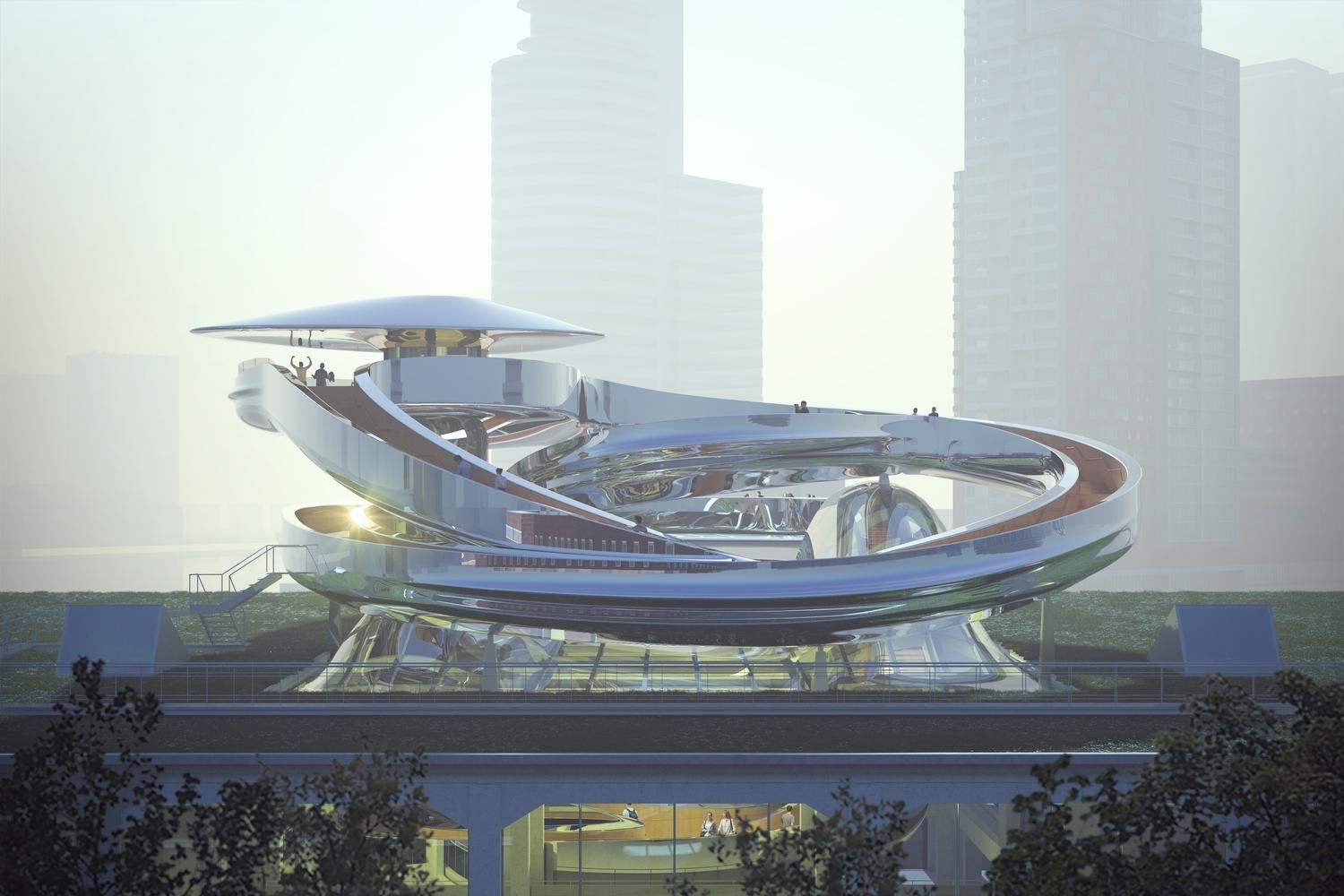 Сталь и свет: в Роттердаме откроют музей миграции на месте огромного склада – фото Сталь и свет: в Роттердаме откроют музей миграции на месте огромного склада – фото