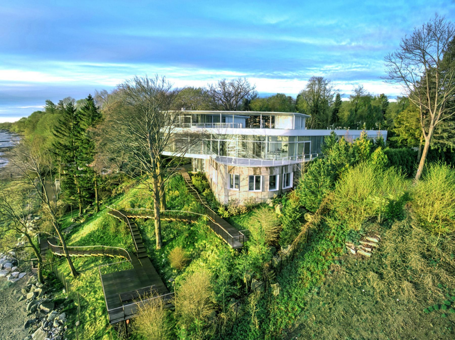 Мечта любителей озерного отдыха: фото волшебного дома на озере Мичиган Мечта любителей озерного отдыха: фото волшебного дома на озере Мичиган