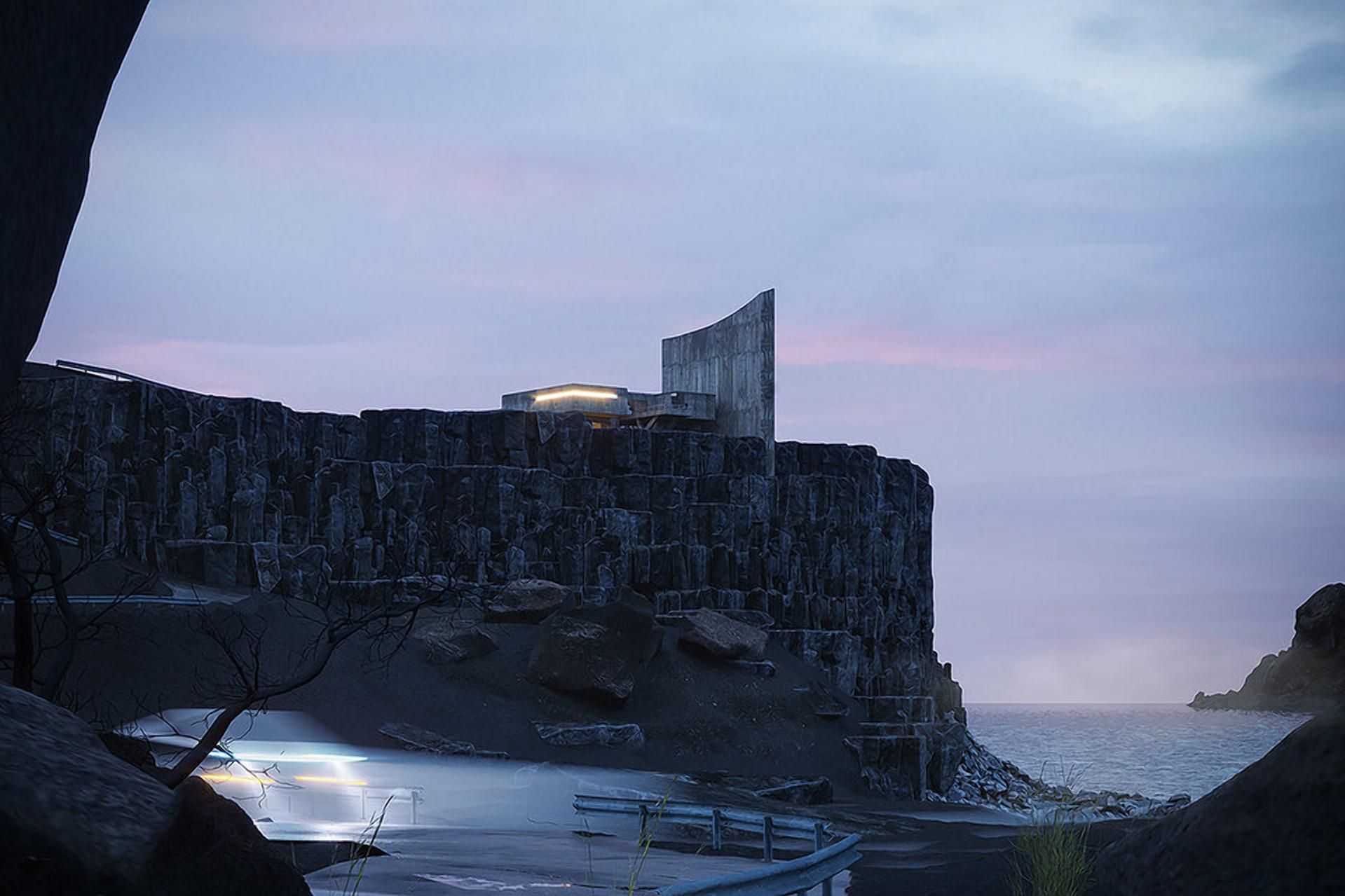 Брутальність бетону: в Ісландії збудували вражаючий будинок на скелі – фото