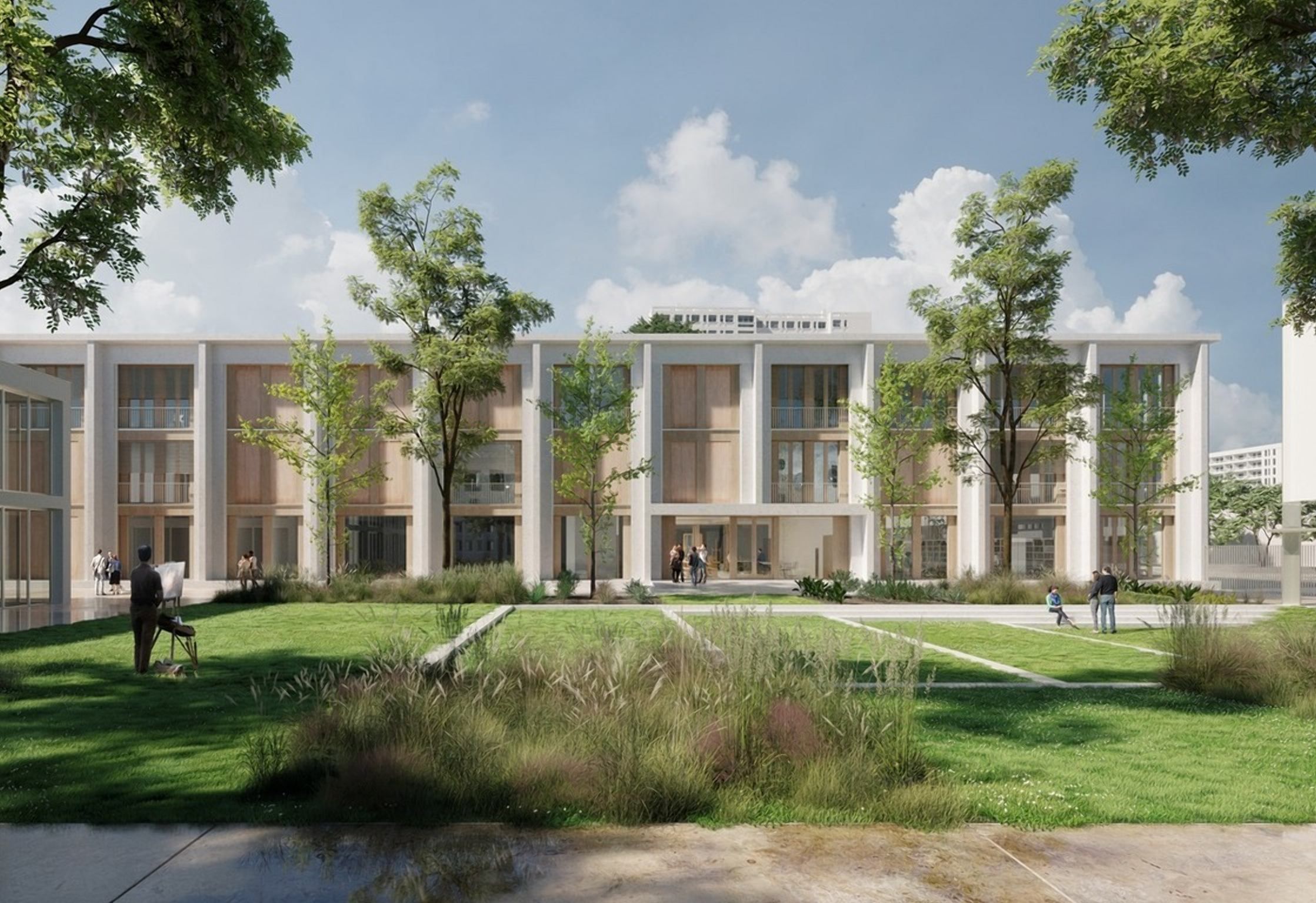 Наука среди открытых пространств: как выглядит новая школа во Франции – фото Наука среди открытых пространств: как выглядит новая школа во Франции – фото