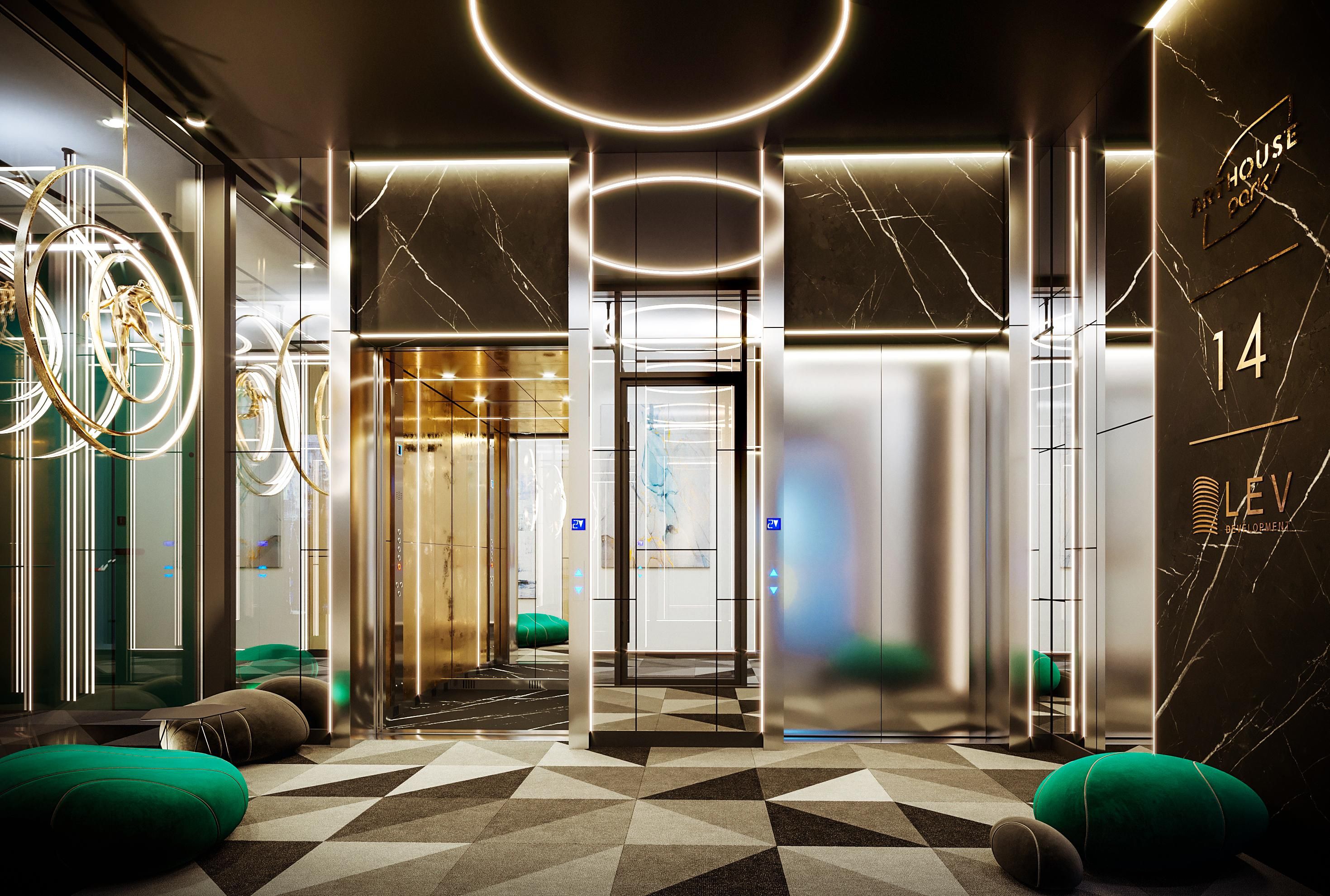 Как должен выглядеть бизнес-класс: впечатляющие фото представительных этажей в ЖК ARTHOUSE park