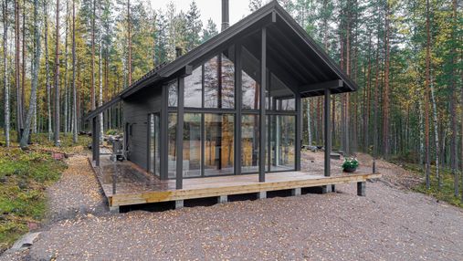 За збірною конструкцією майбутнє: чудовий  проєкт дерев'яного будинку у фінському лісі – фото 