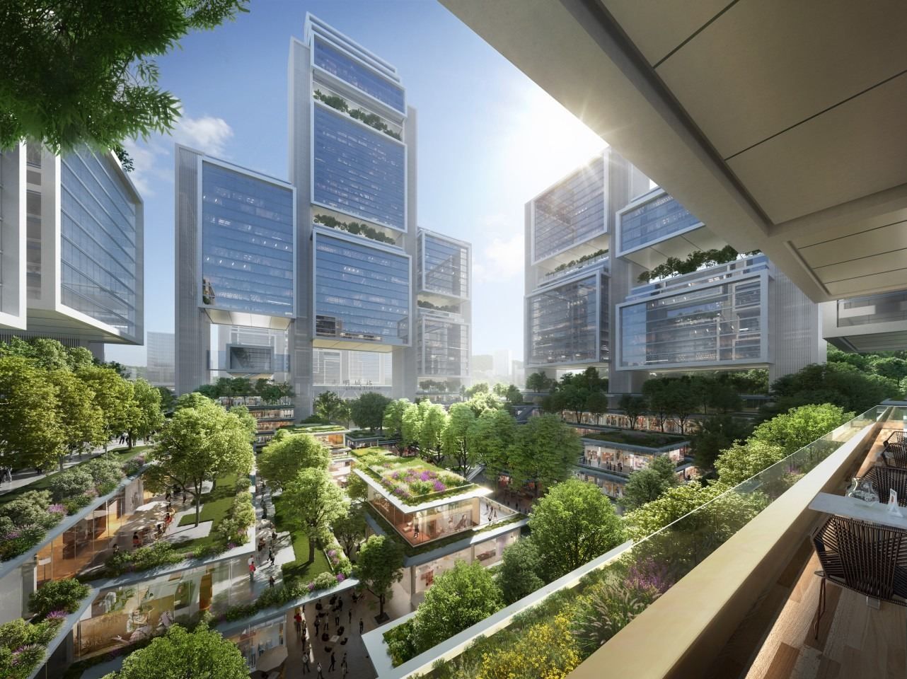 Зелена ода сучасності на транспортному вузлі: у Китаї збудують дивовижний комплекс 
