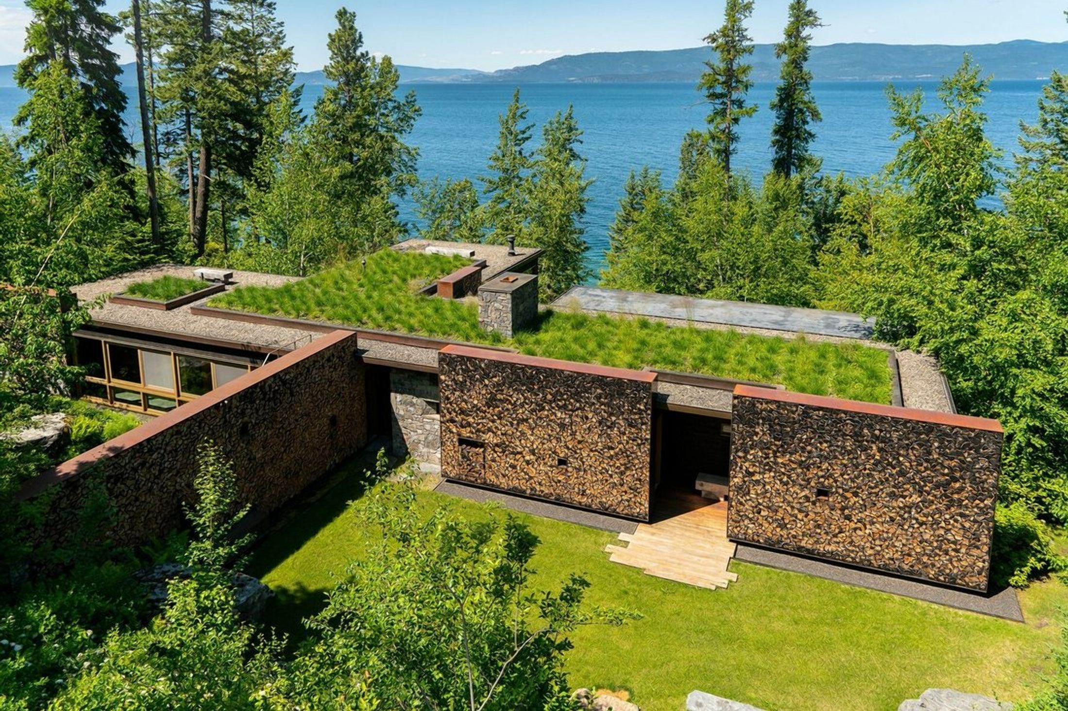 Дім мрії біля води та із зеленим дахом: у Монтані збудували унікальний дім – фото