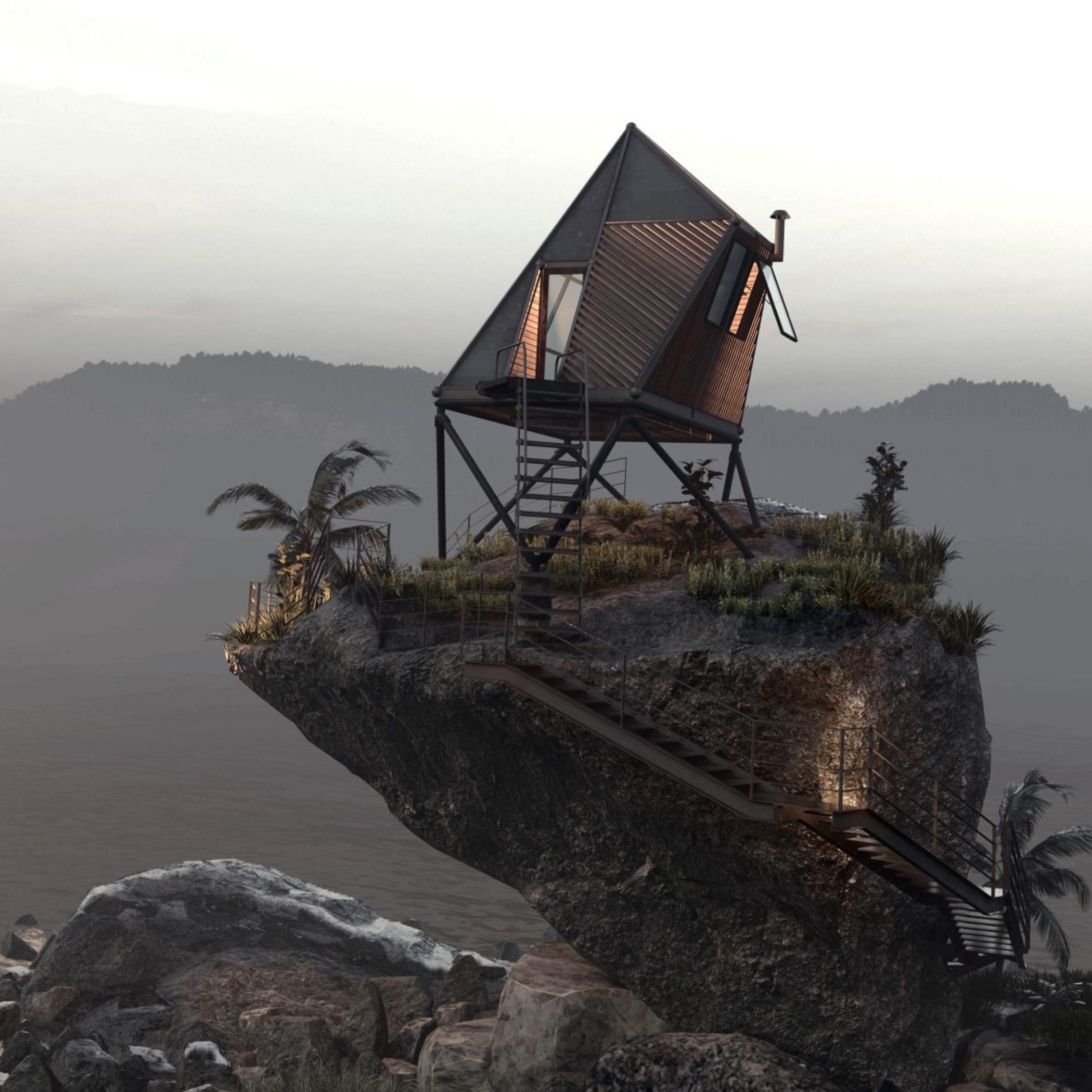 На краю прірви: дивовижна хатинка на палях біля океану – фото На краю прірви: дивовижна хатинка на палях біля океану – фото