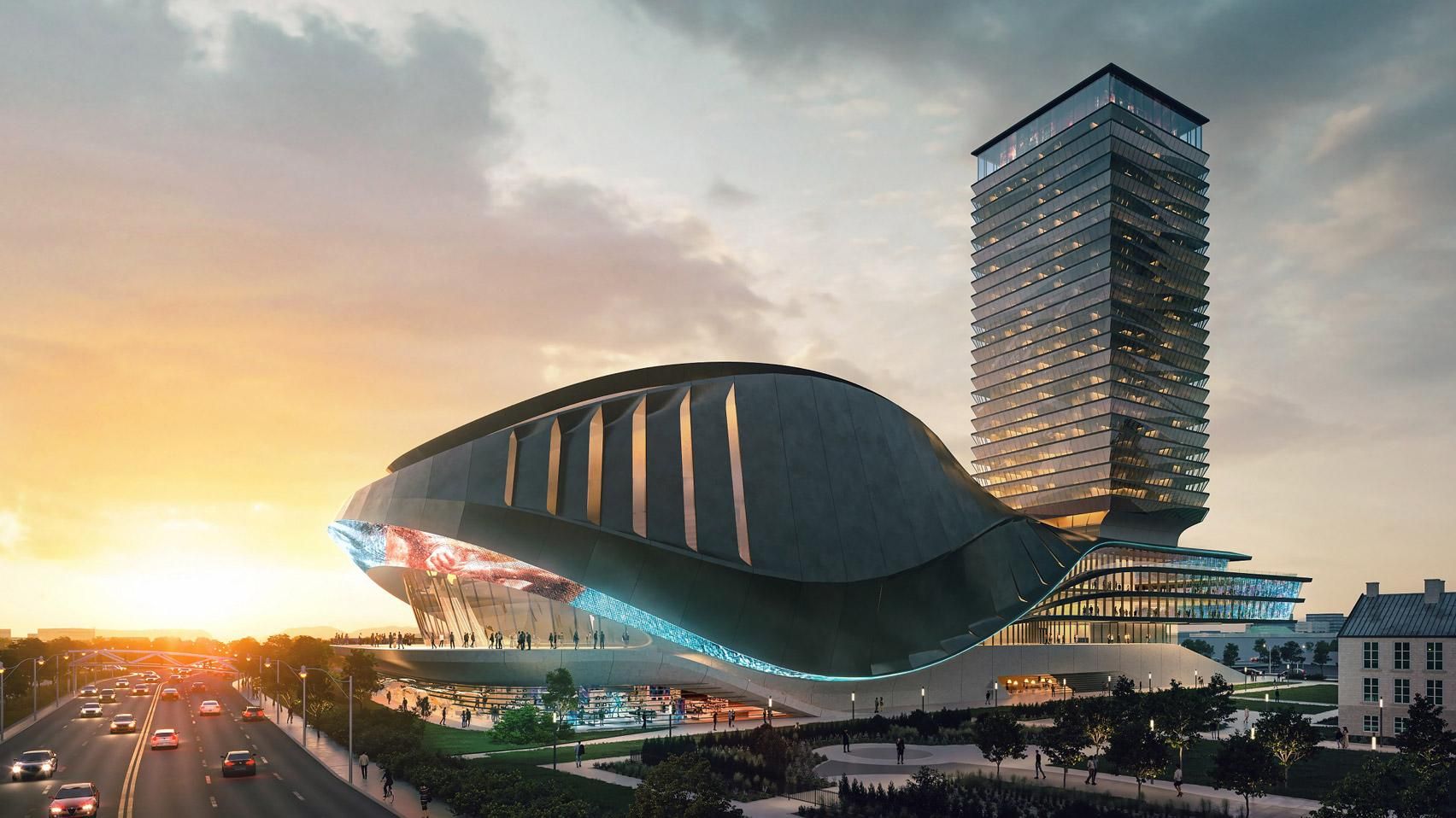 Колизей будущего: в Торонто построят фантастическую арену для киберспорта 