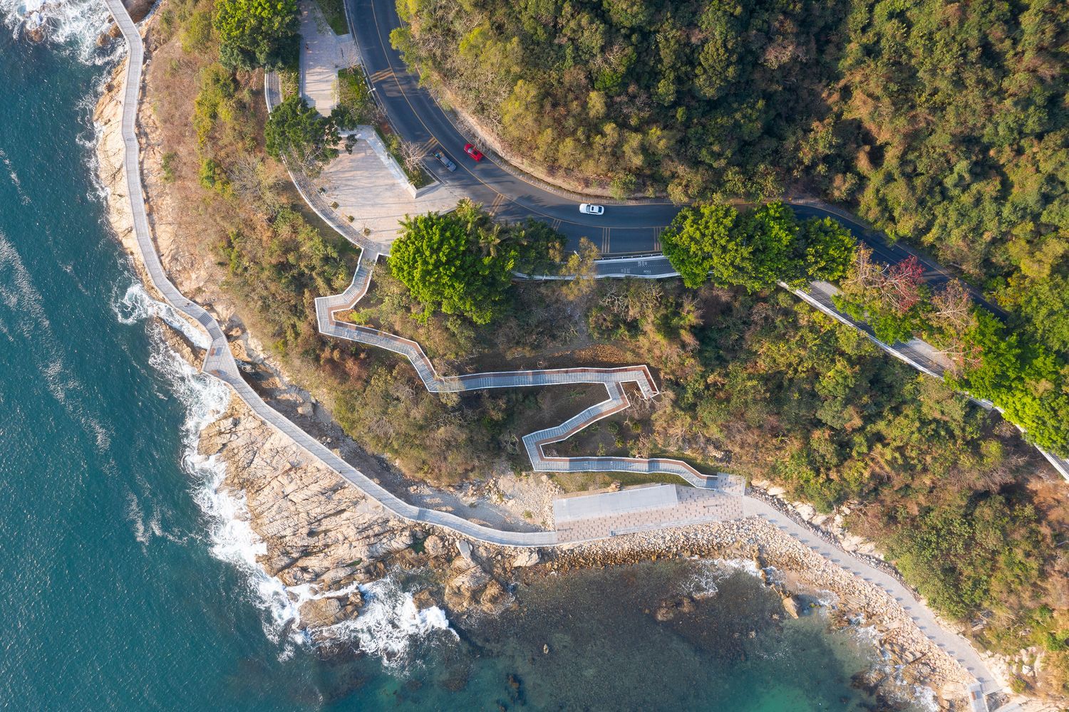 Ландшафтная архитектура: новая впечатляющая набережная с живописным видом в Шэньчжэне Ландшафтная архитектура: новая впечатляющая набережная с живописным видом в Шэньчжэне