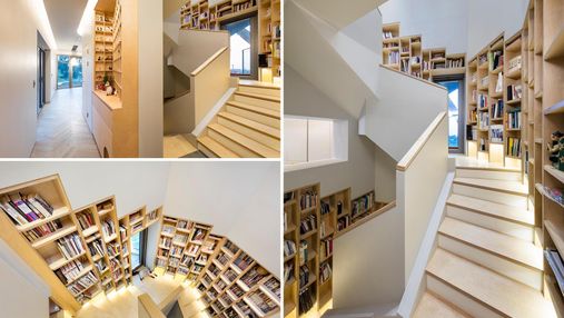 Книжкова полиця на весь будинок: чудовий дизайн дому для книголюбів