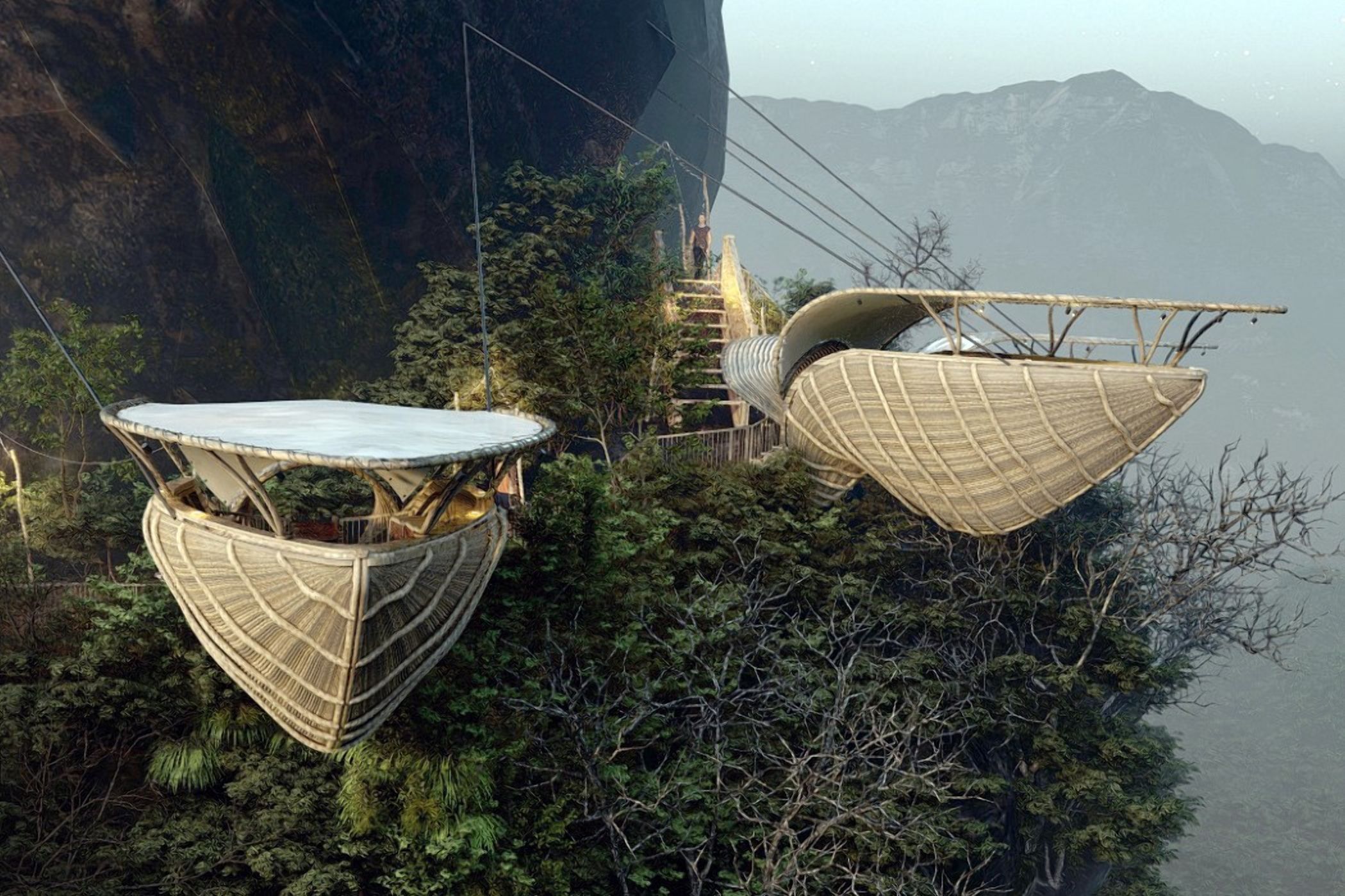 Політ над прірвою: дивовижний ресторан у формі дзьоба з приголомшливим видом Політ над прірвою: дивовижний ресторан у формі дзьоба з приголомшливим видом