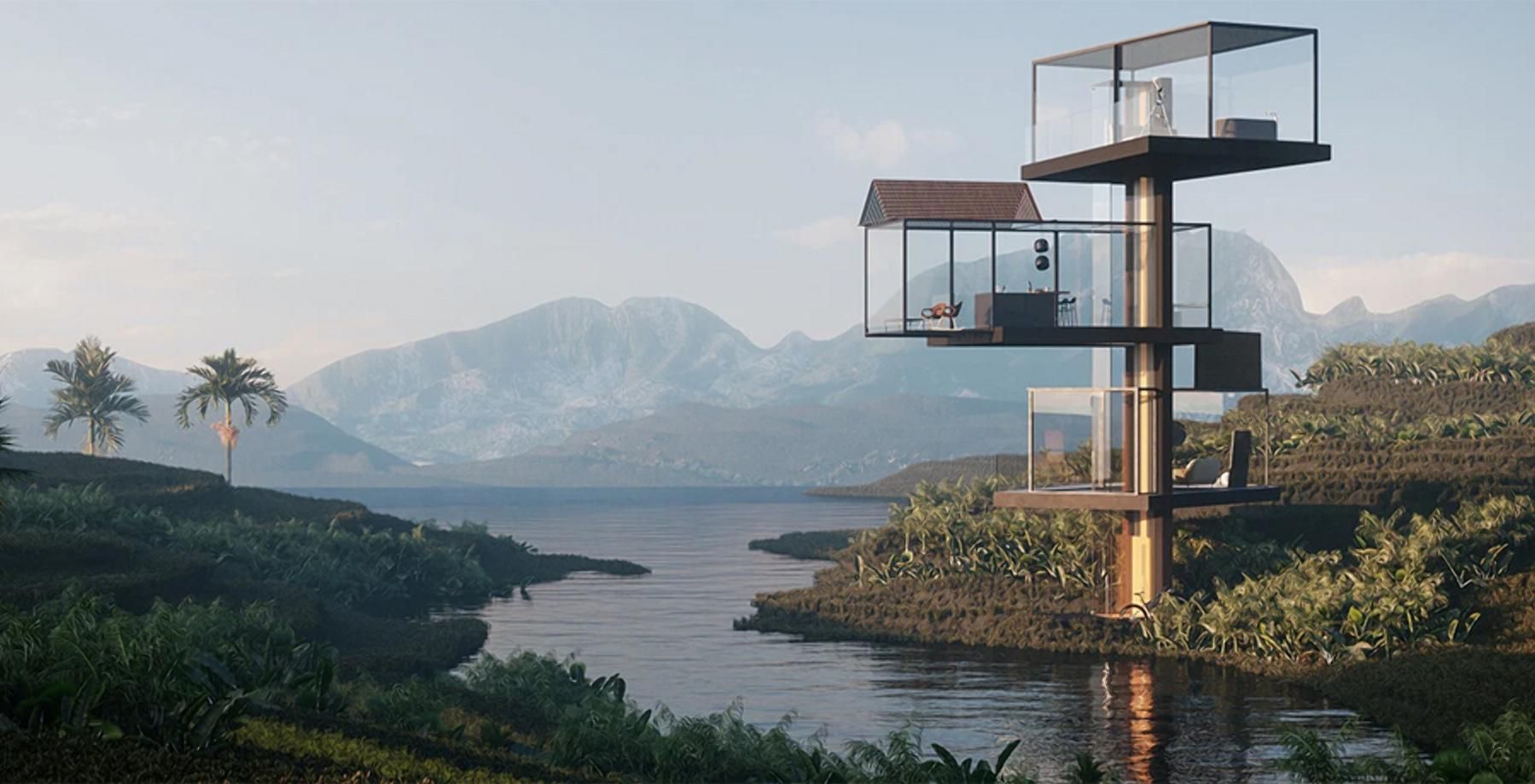 Інноваційний проєкт серед гірського ландшафту: скляний дім-обсерваторія у Китаї Інноваційний проєкт серед гірського ландшафту: скляний дім-обсерваторія у Китаї