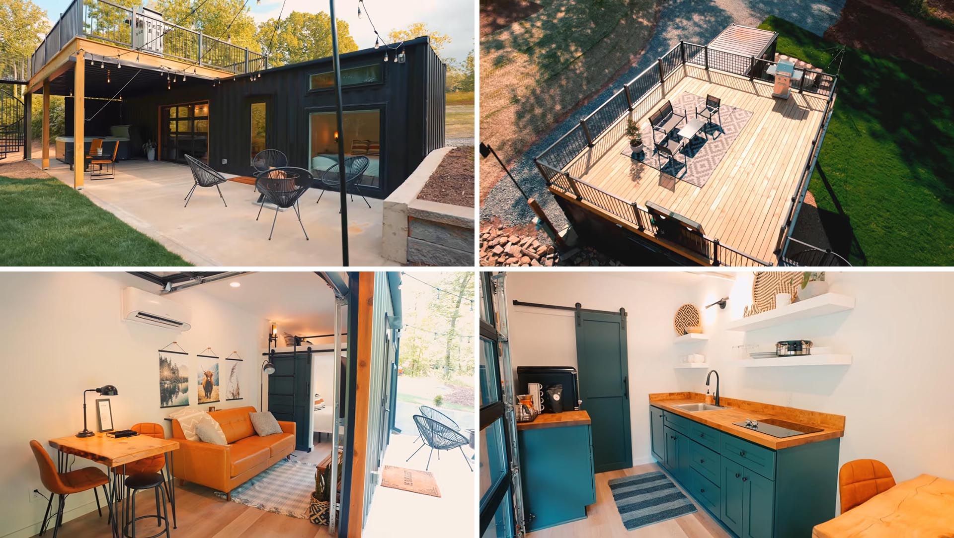 Увеличение жилого пространства: как создать дом из контейнеров с уютной палубой на крыше 