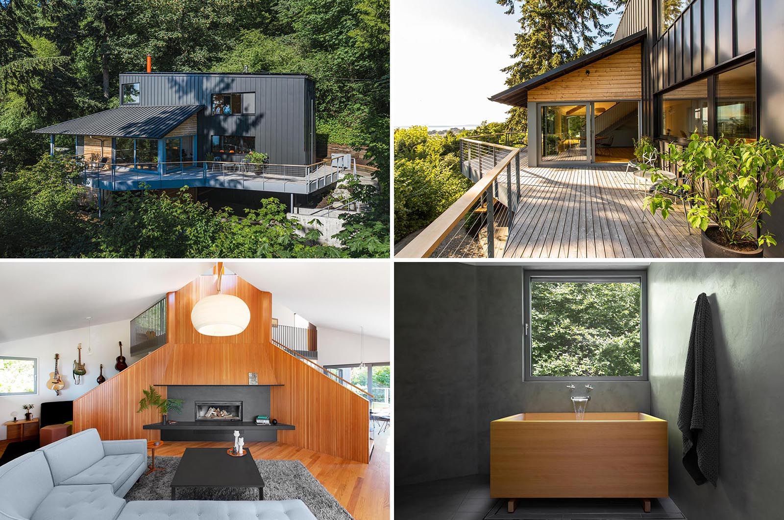 Черный минимализм: уютный ремонт в доме на склоне холма
Черный минимализм: уютный ремонт в доме на склоне холма