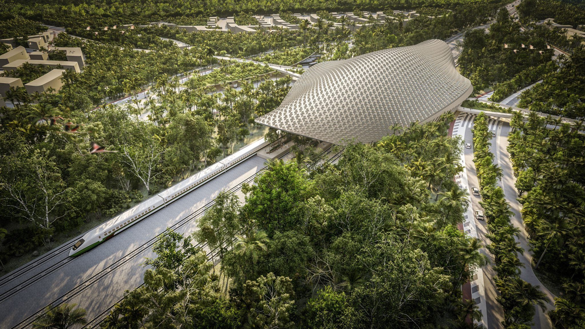 Продуманная инфраструктура: инновационный проект железнодорожного вокзала в Мексике Продуманная инфраструктура: инновационный проект железнодорожного вокзала в Мексике